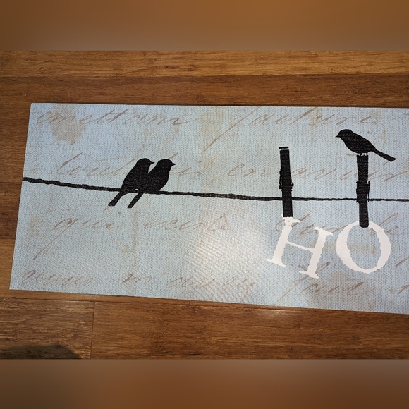 Home blue bird canvas. Large canvas. - Picture 3 of 5